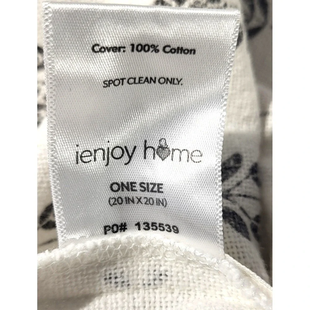 Lot of 3 iEnjoy Home Woven Zip Pillow Covers 20